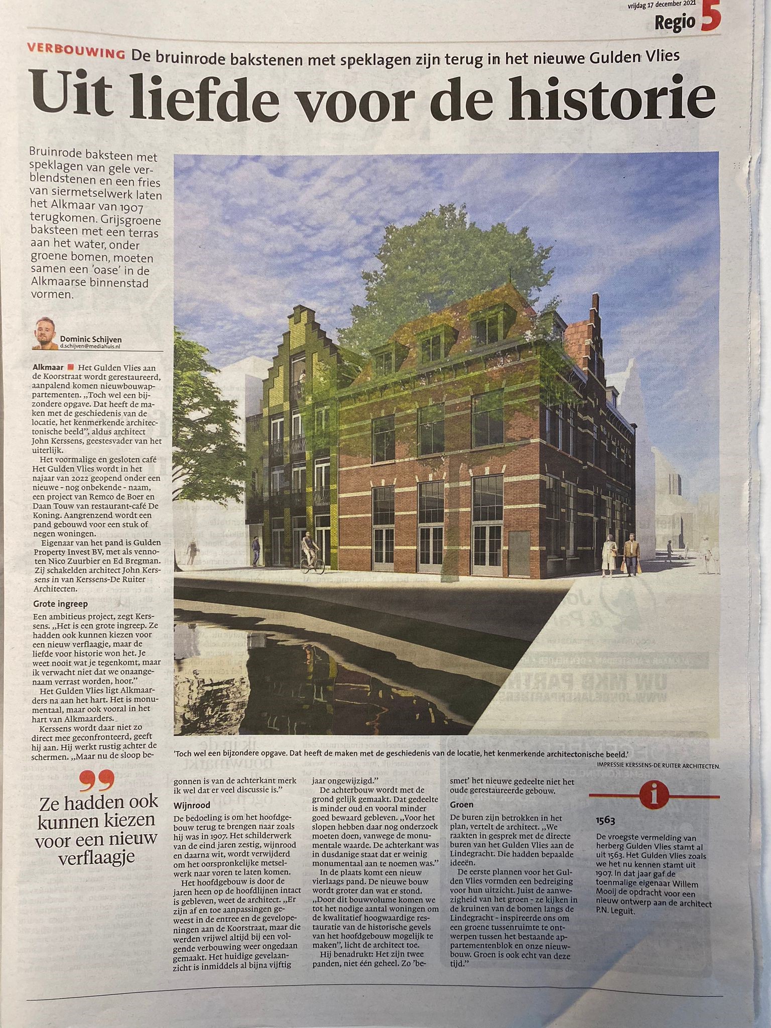 Verbouwing van Het Gulden Vlies